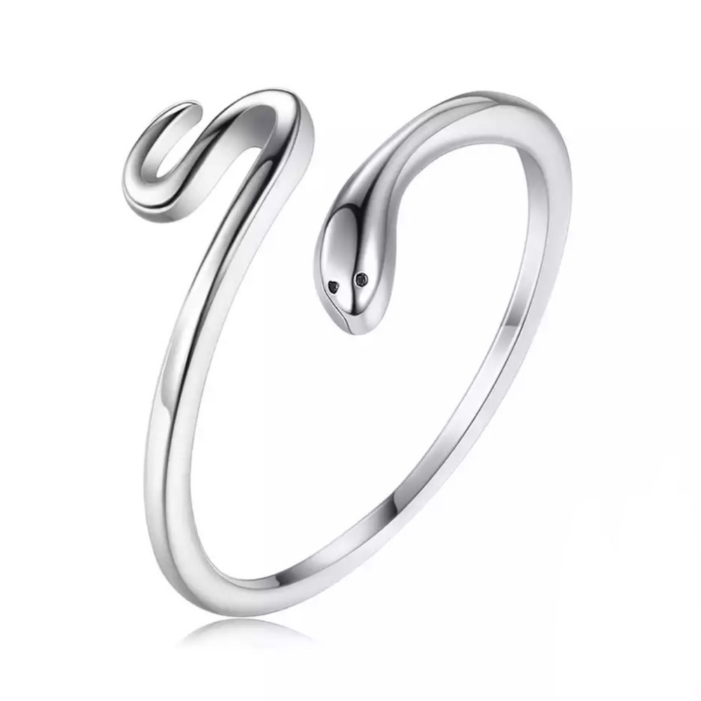 925 Sterling Silver Open Snake Ring